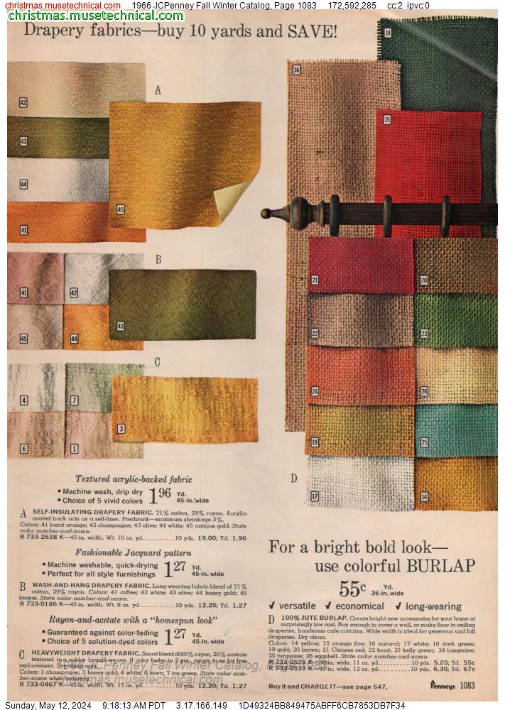 1966 JCPenney Fall Winter Catalog, Page 1083