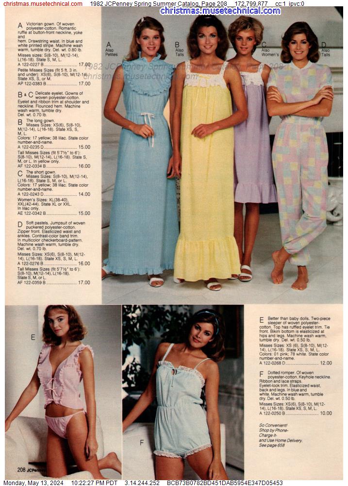 1982 JCPenney Spring Summer Catalog, Page 208