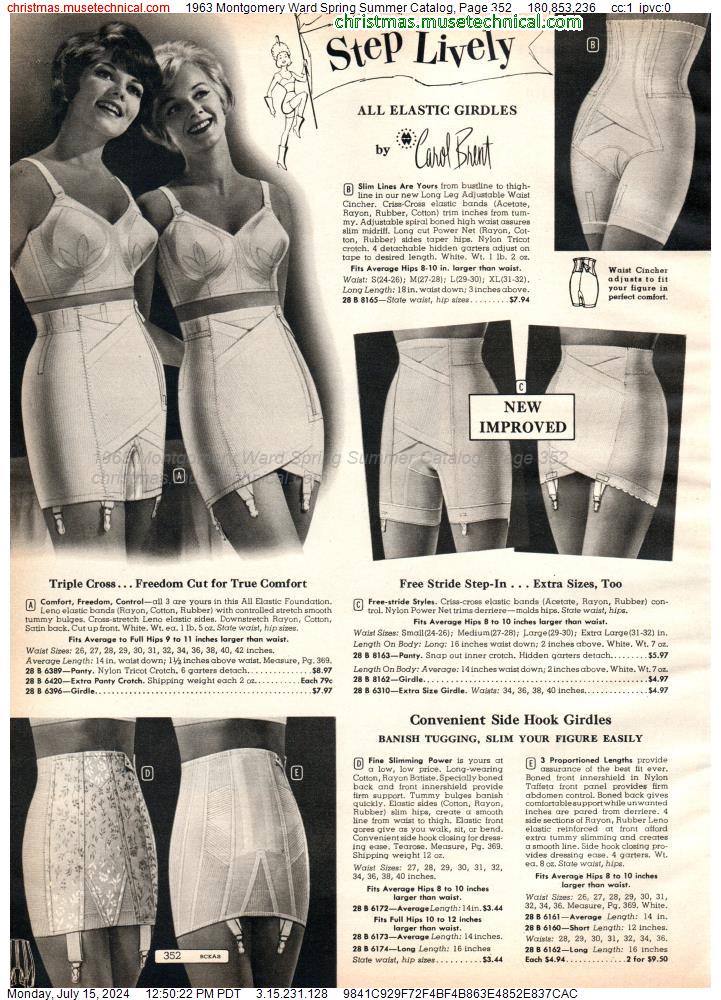 1963 Montgomery Ward Spring Summer Catalog, Page 352