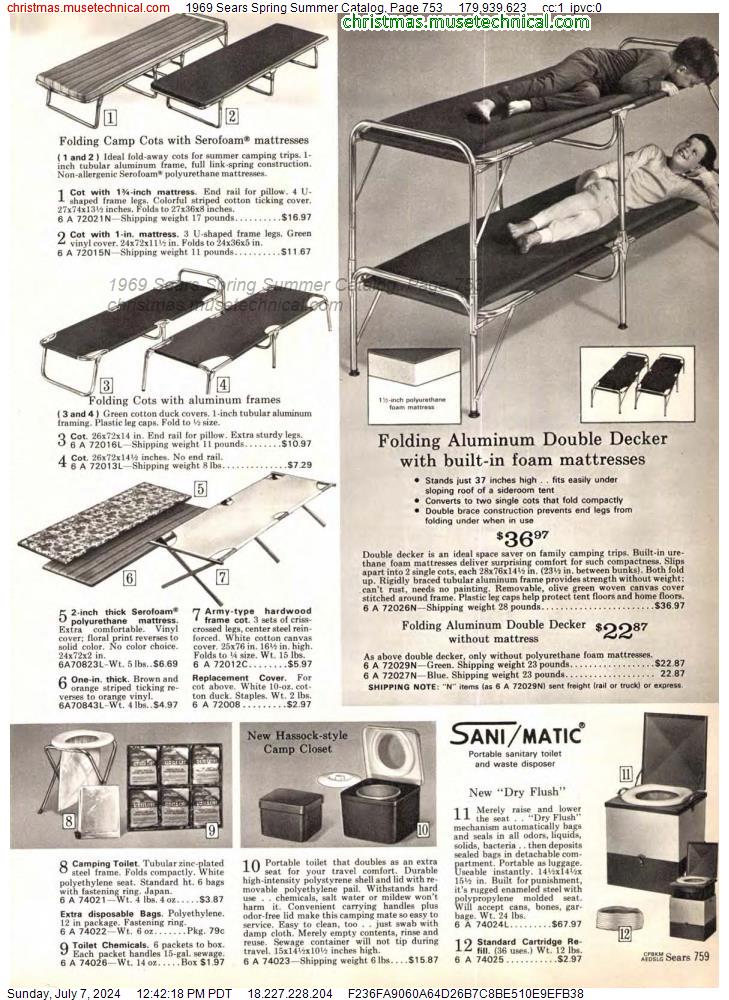 1969 Sears Spring Summer Catalog, Page 753