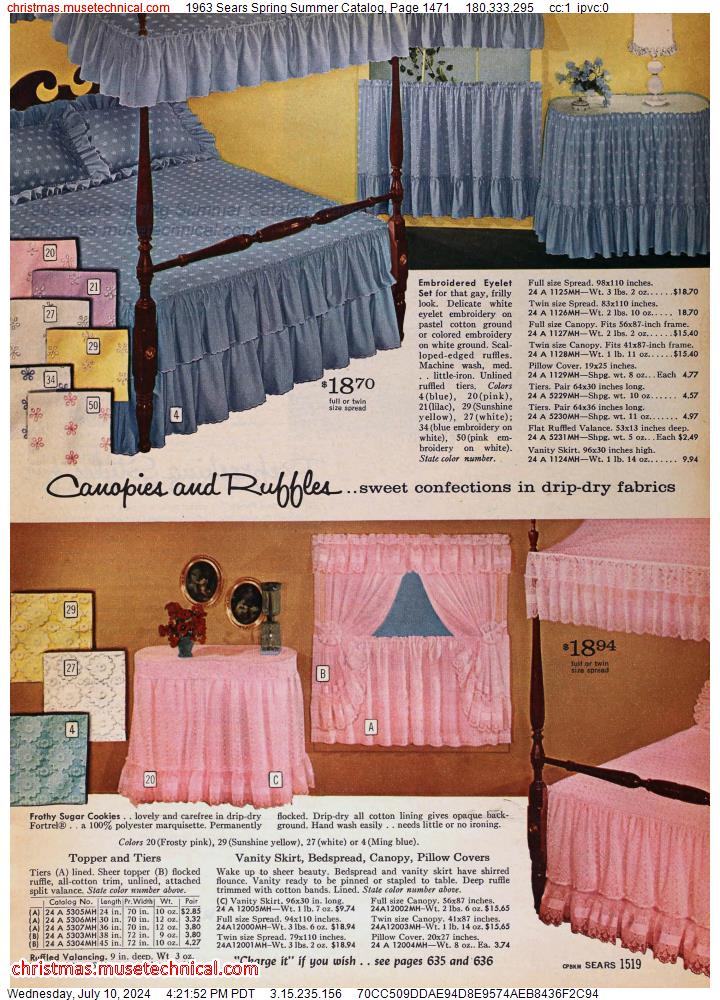 1963 Sears Spring Summer Catalog, Page 1471