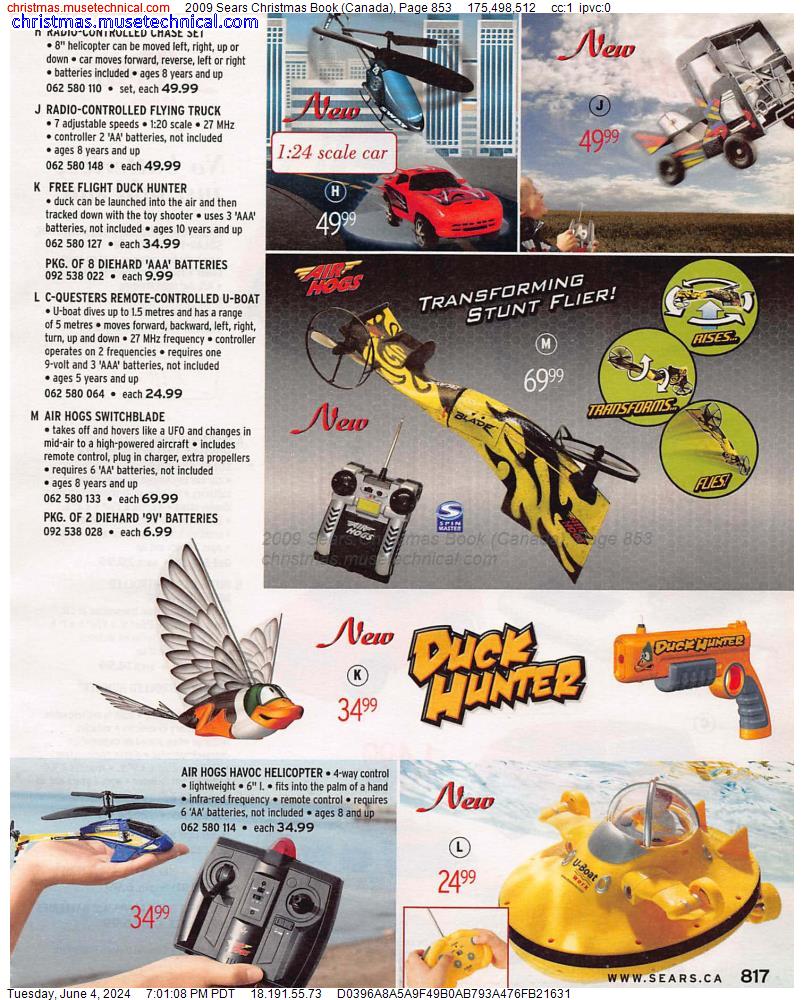 2009 Sears Christmas Book (Canada), Page 853