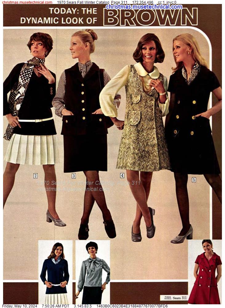 1970 Sears Fall Winter Catalog, Page 311