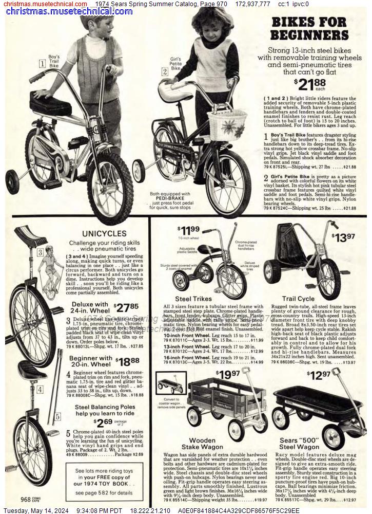 1974 Sears Spring Summer Catalog, Page 970