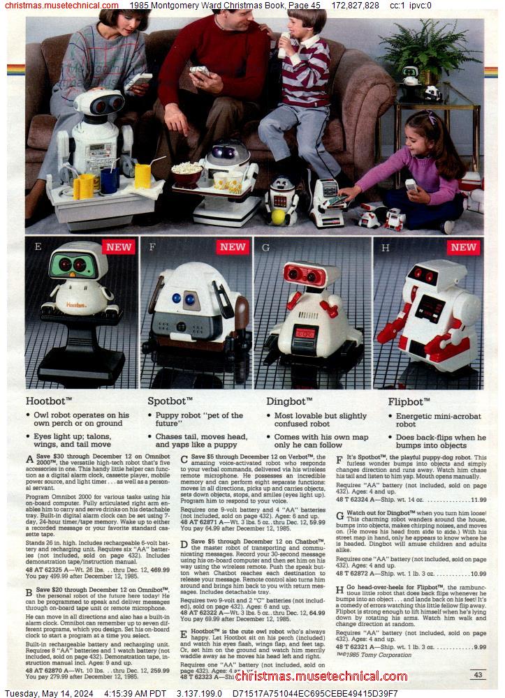 1985 Montgomery Ward Christmas Book, Page 45