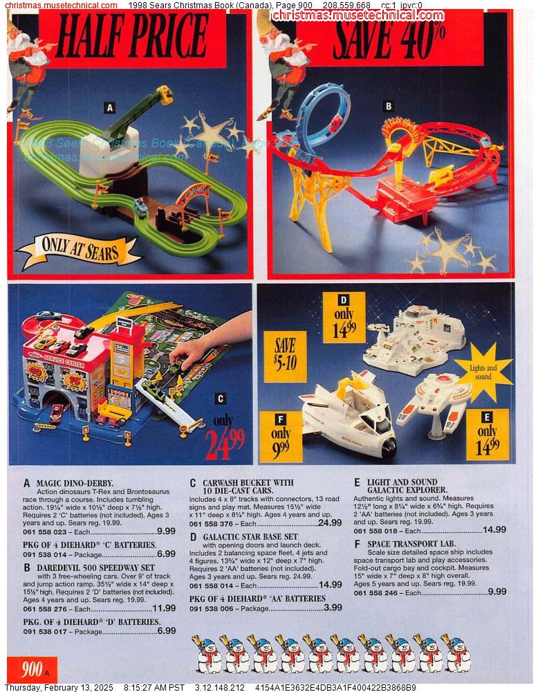 1998 Sears Christmas Book (Canada), Page 900