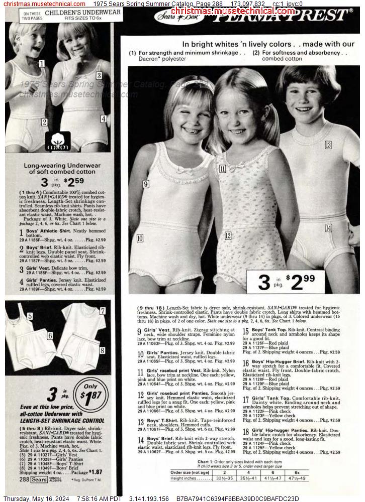 1975 Sears Spring Summer Catalog, Page 288