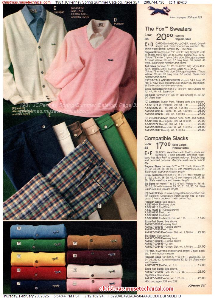 1981 JCPenney Spring Summer Catalog, Page 357