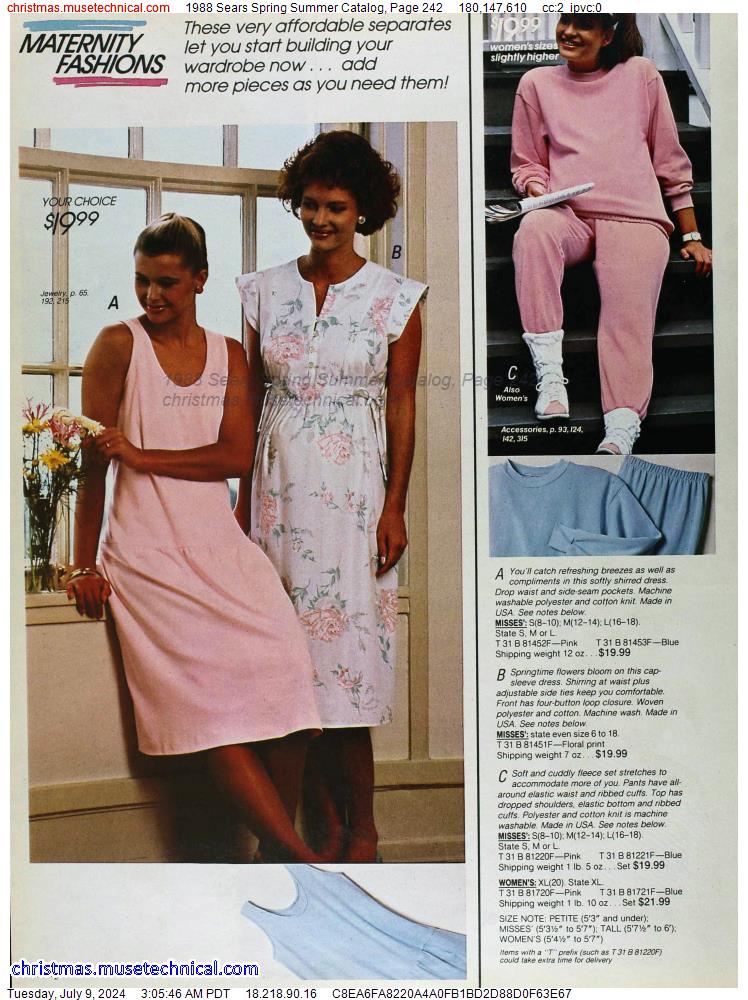 1988 Sears Spring Summer Catalog, Page 242