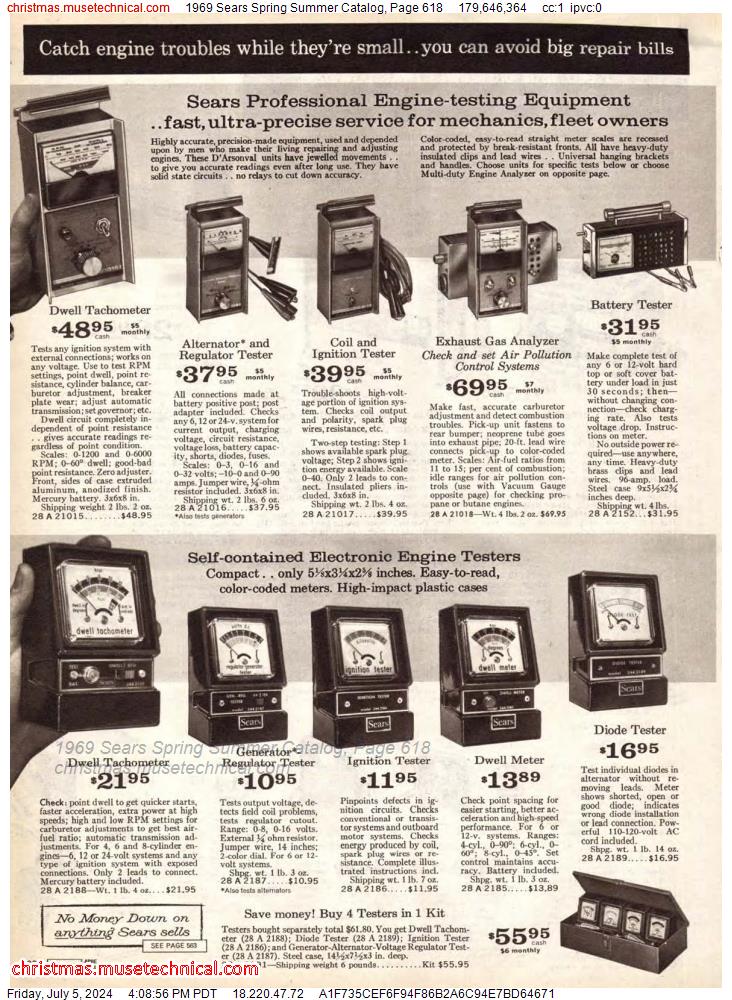 1969 Sears Spring Summer Catalog, Page 618