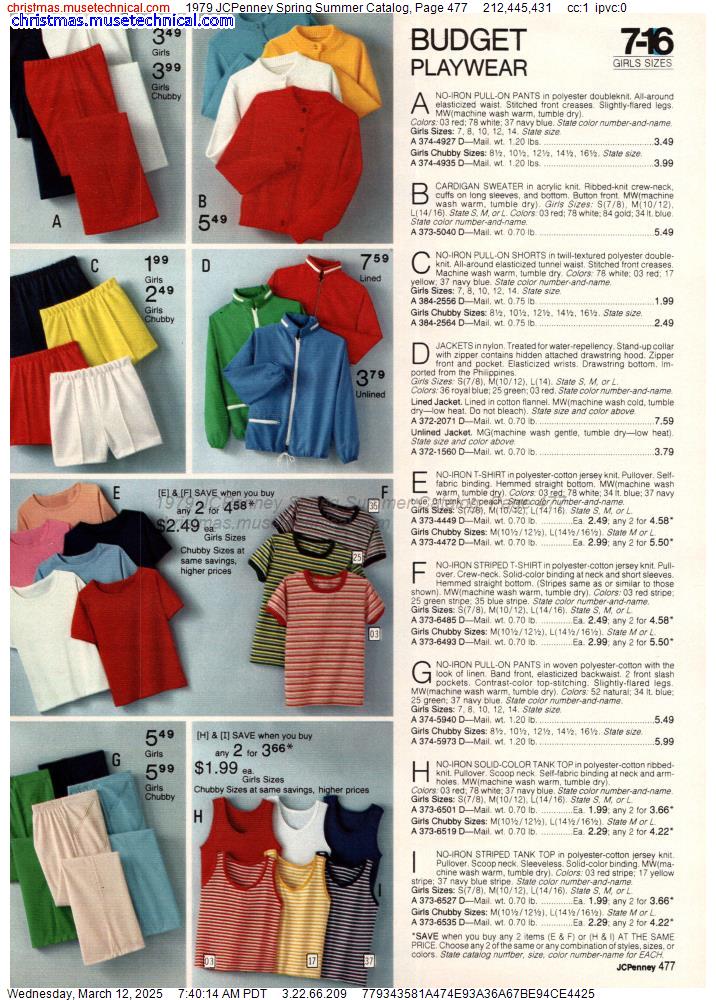 1979 JCPenney Spring Summer Catalog, Page 477