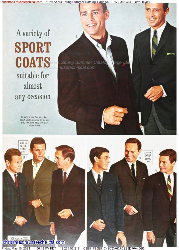1966 Sears Spring Summer Catalog, Page 560