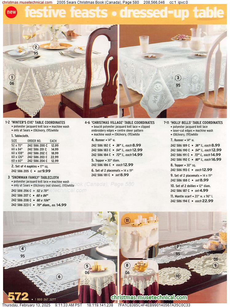 2005 Sears Christmas Book (Canada), Page 580