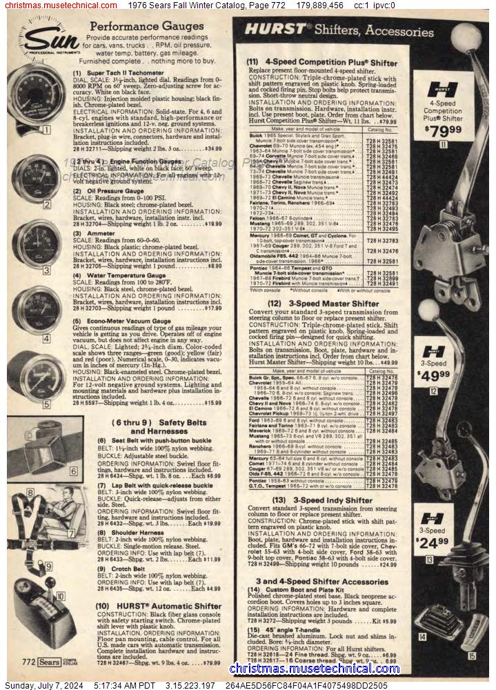 1976 Sears Fall Winter Catalog, Page 772