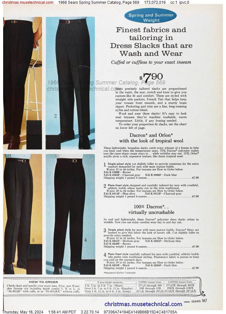 1966 Sears Spring Summer Catalog, Page 569