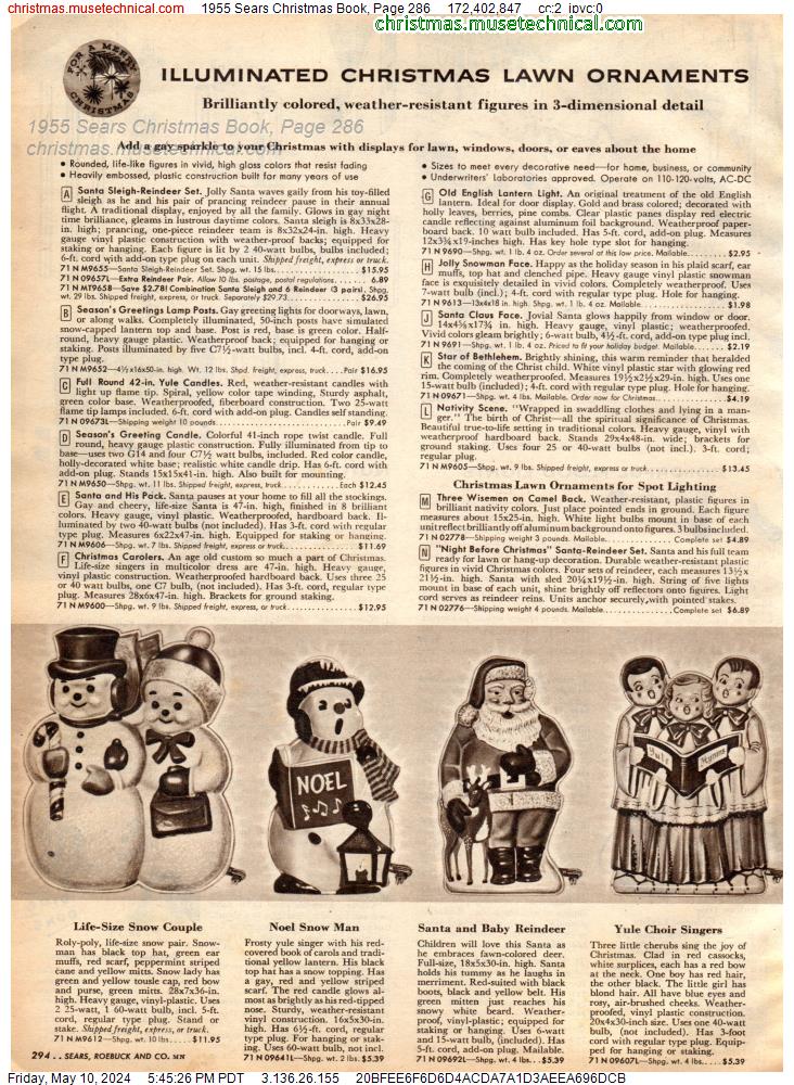 1955 Sears Christmas Book, Page 286