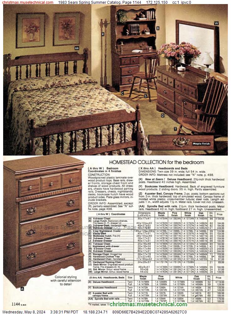 1983 Sears Spring Summer Catalog, Page 1144