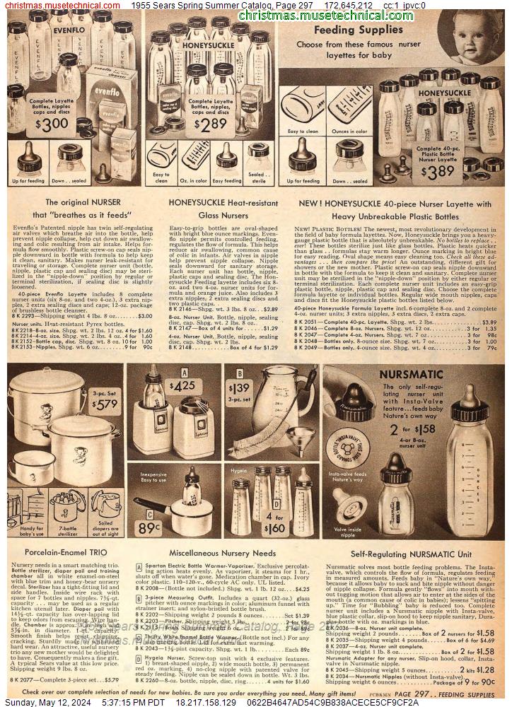 1955 Sears Spring Summer Catalog, Page 297