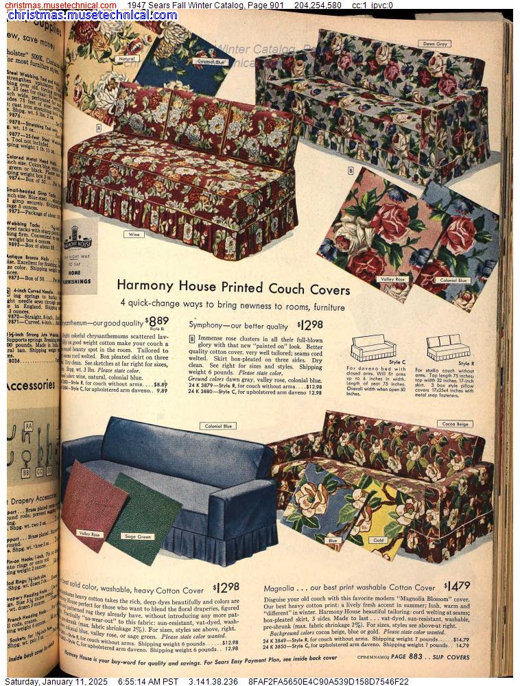 1947 Sears Fall Winter Catalog, Page 901