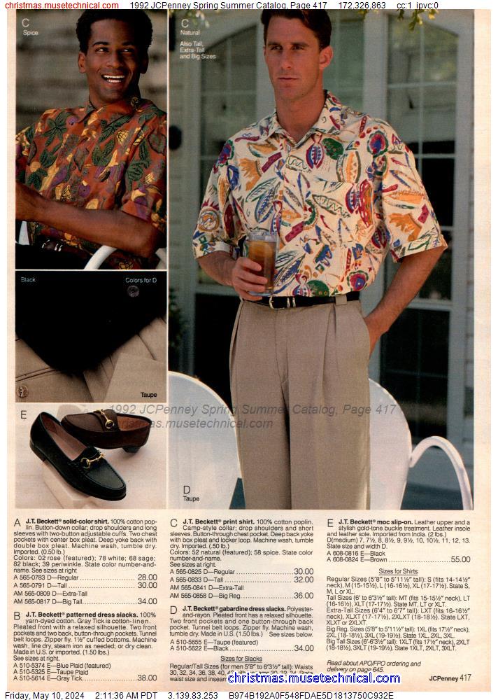 1992 JCPenney Spring Summer Catalog, Page 417