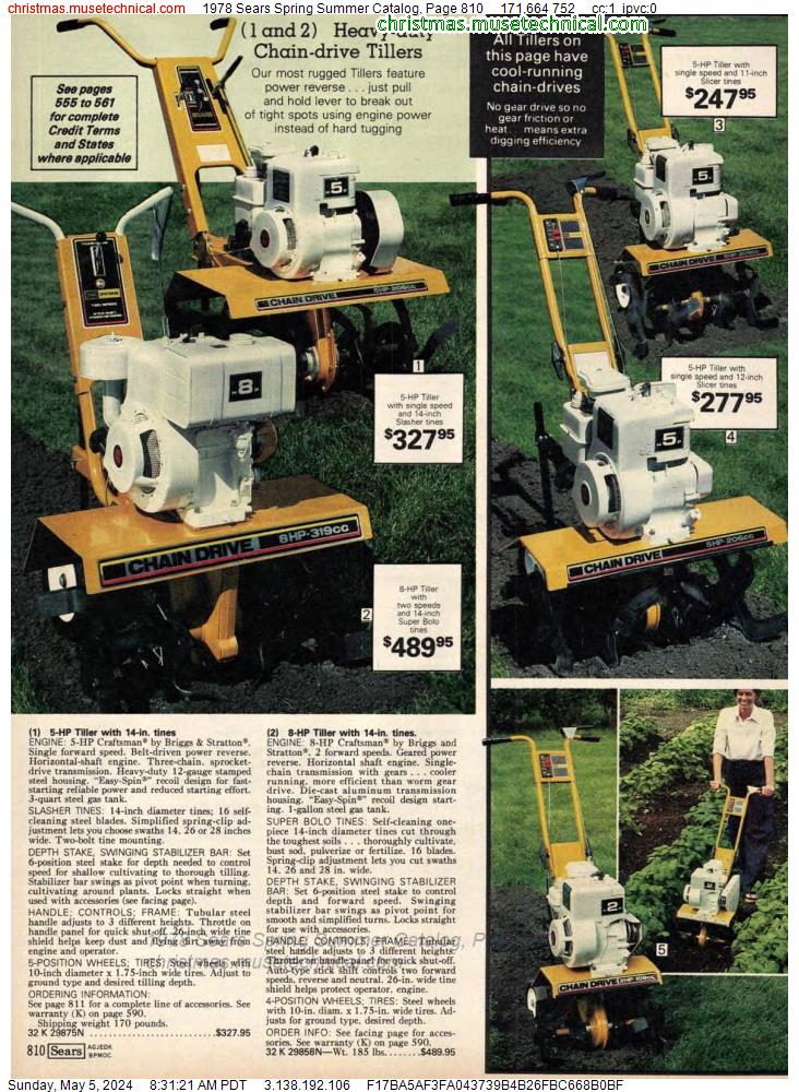 1978 Sears Spring Summer Catalog, Page 810