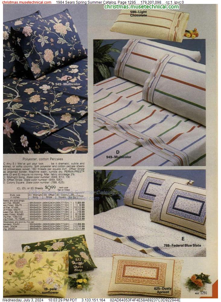 1984 Sears Spring Summer Catalog, Page 1295