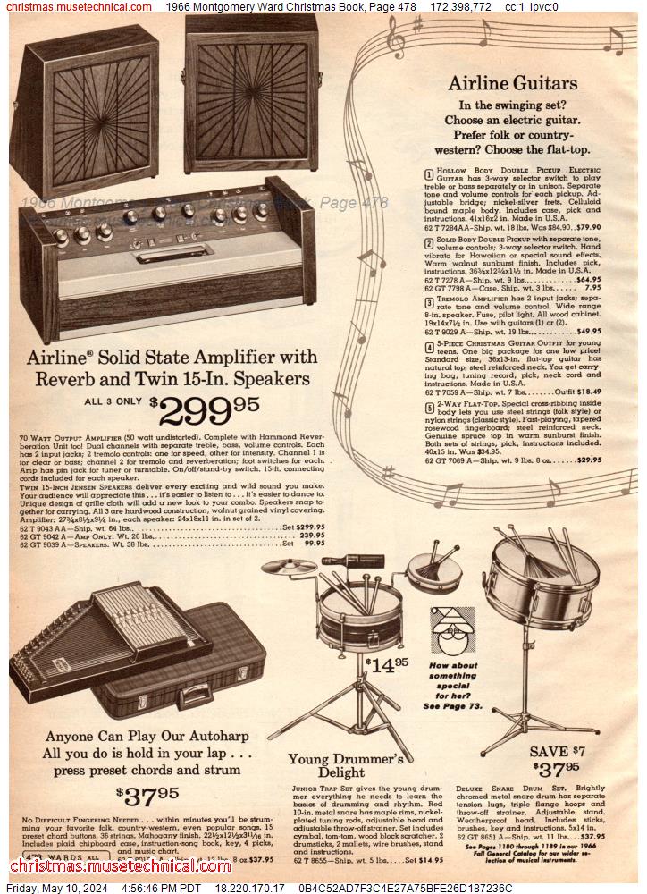 1966 Montgomery Ward Christmas Book, Page 478