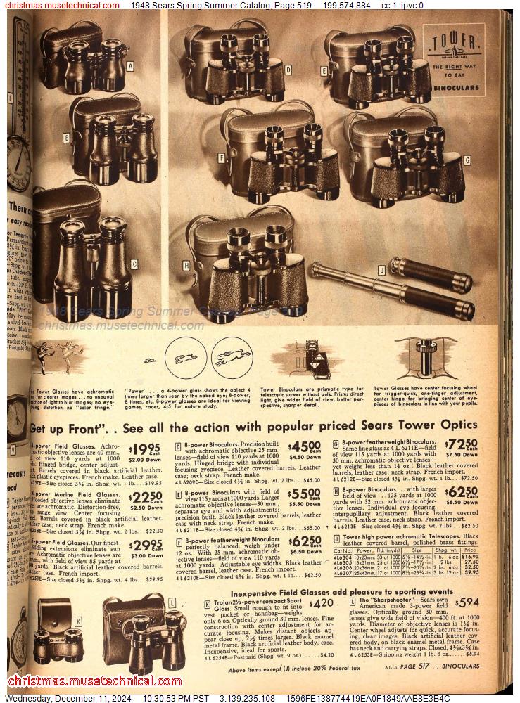 1948 Sears Spring Summer Catalog, Page 519