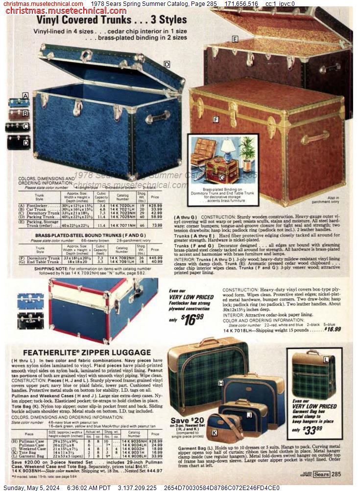 1978 Sears Spring Summer Catalog, Page 285