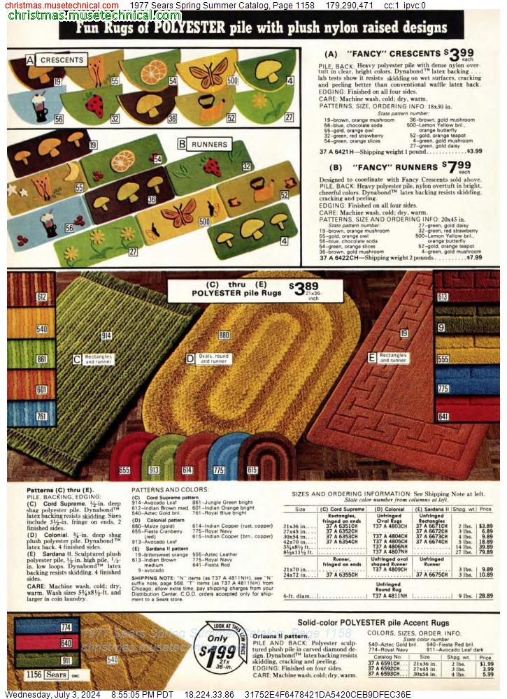 1977 Sears Spring Summer Catalog, Page 1158