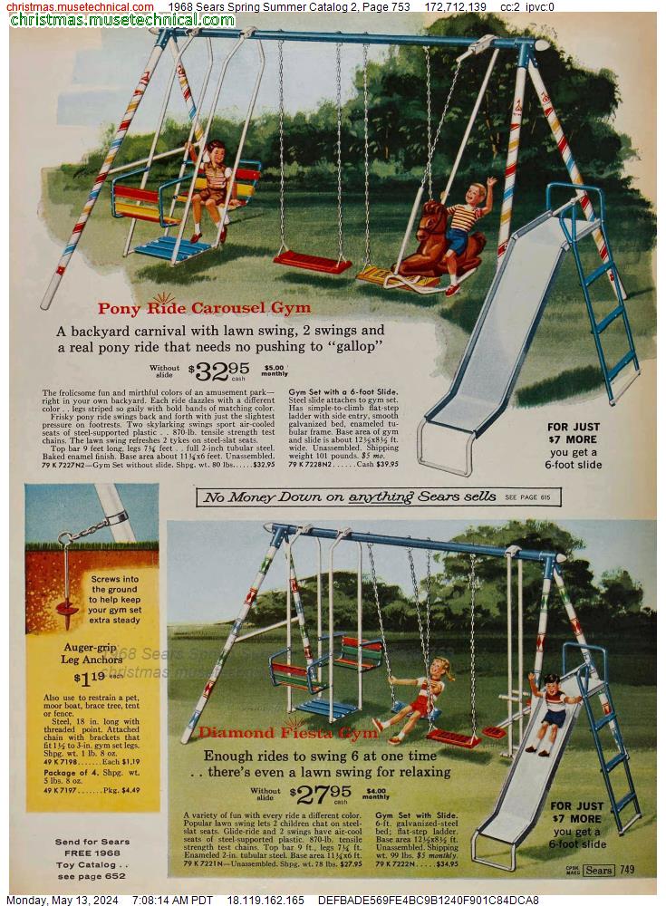 1968 Sears Spring Summer Catalog 2, Page 753