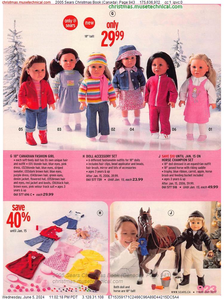 2005 Sears Christmas Book (Canada), Page 943