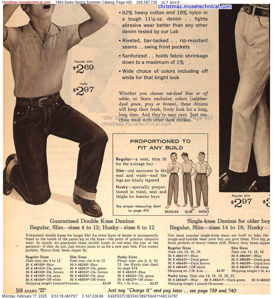 1964 Sears Spring Summer Catalog, Page 492