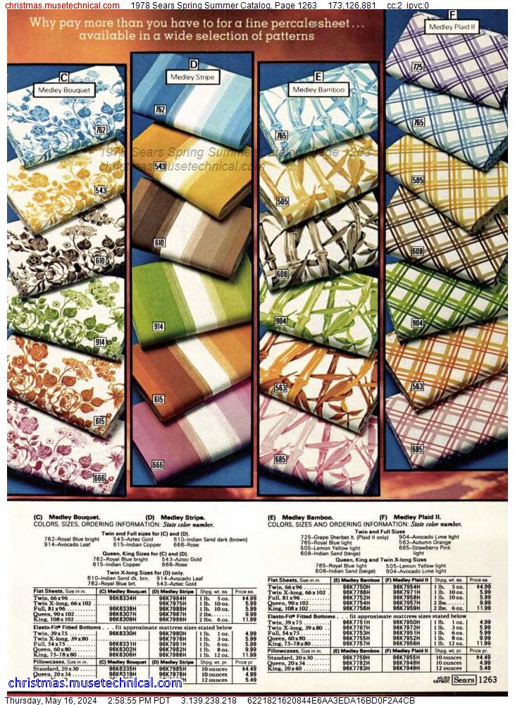1978 Sears Spring Summer Catalog, Page 1263