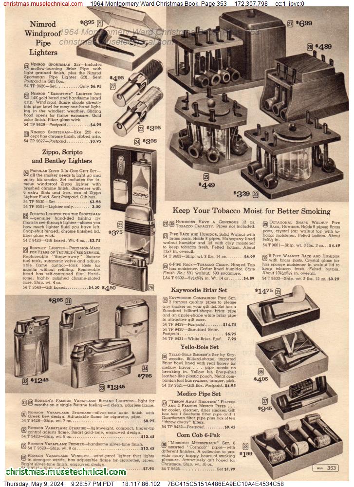 1964 Montgomery Ward Christmas Book, Page 353