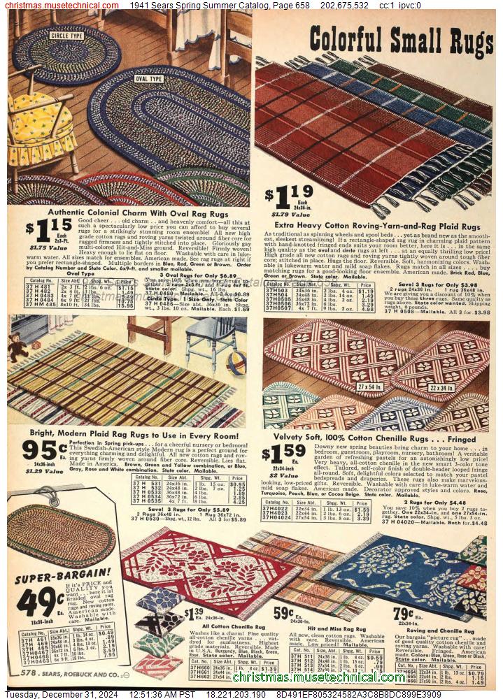 1941 Sears Spring Summer Catalog, Page 658