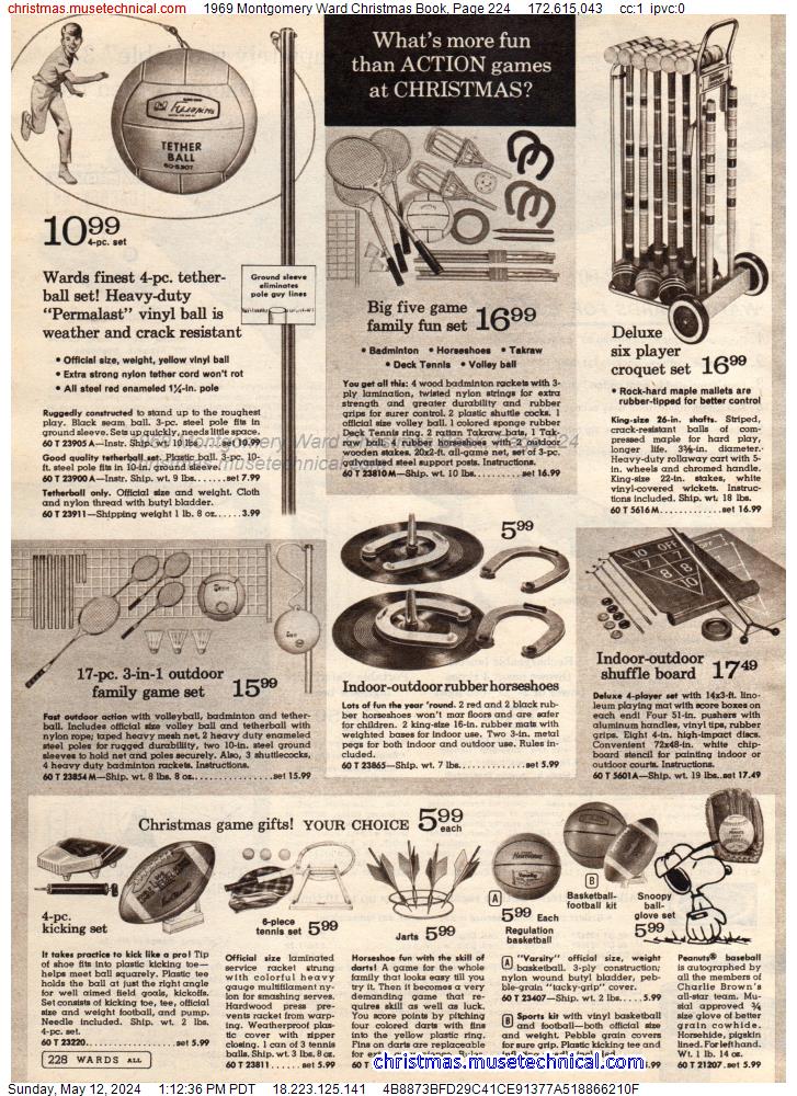 1969 Montgomery Ward Christmas Book, Page 224