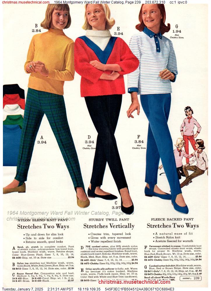 1964 Montgomery Ward Fall Winter Catalog, Page 239 - Catalogs & Wishbooks