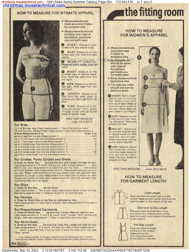 1981 Sears Spring Summer Catalog, Page 554