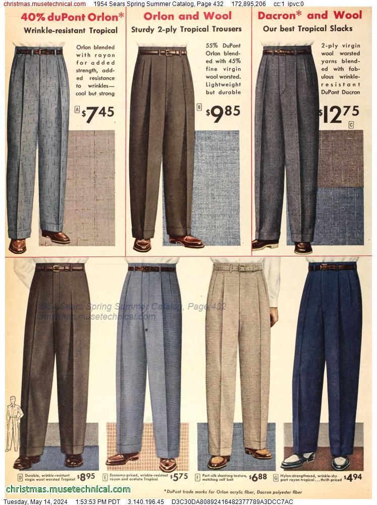 1954 Sears Spring Summer Catalog, Page 432