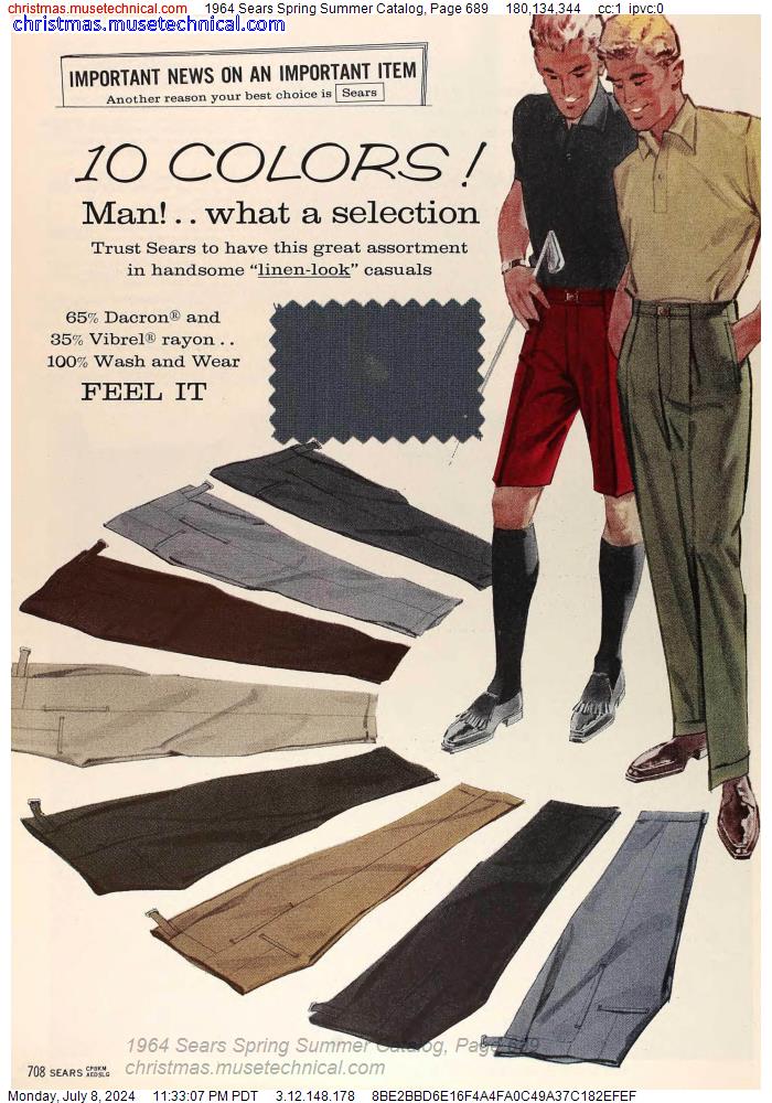 1964 Sears Spring Summer Catalog, Page 689