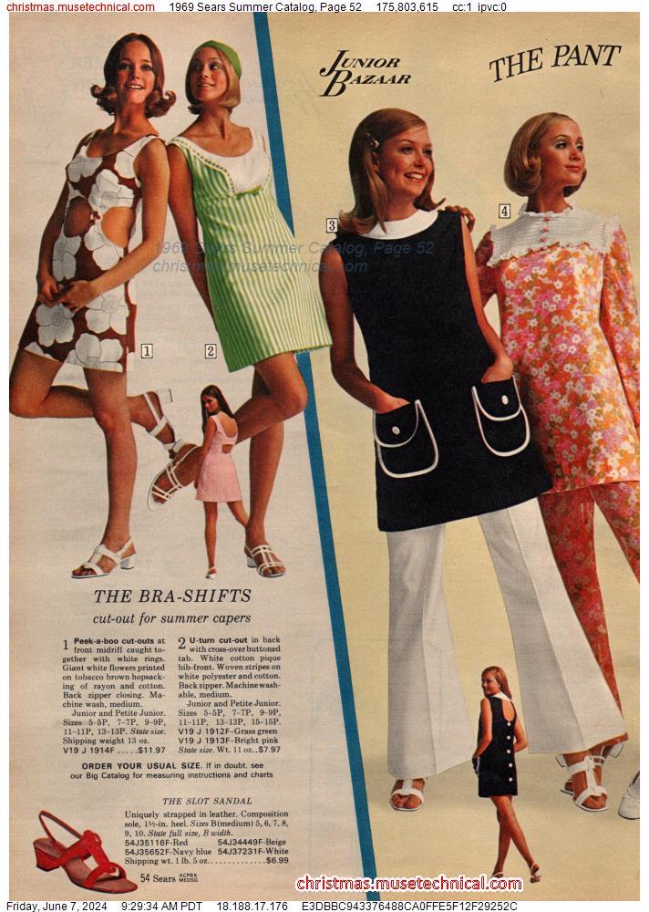 1969 Sears Summer Catalog, Page 52