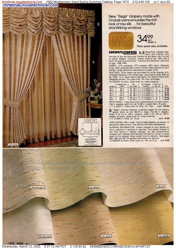 1982 Montgomery Ward Spring Summer Catalog, Page 1072