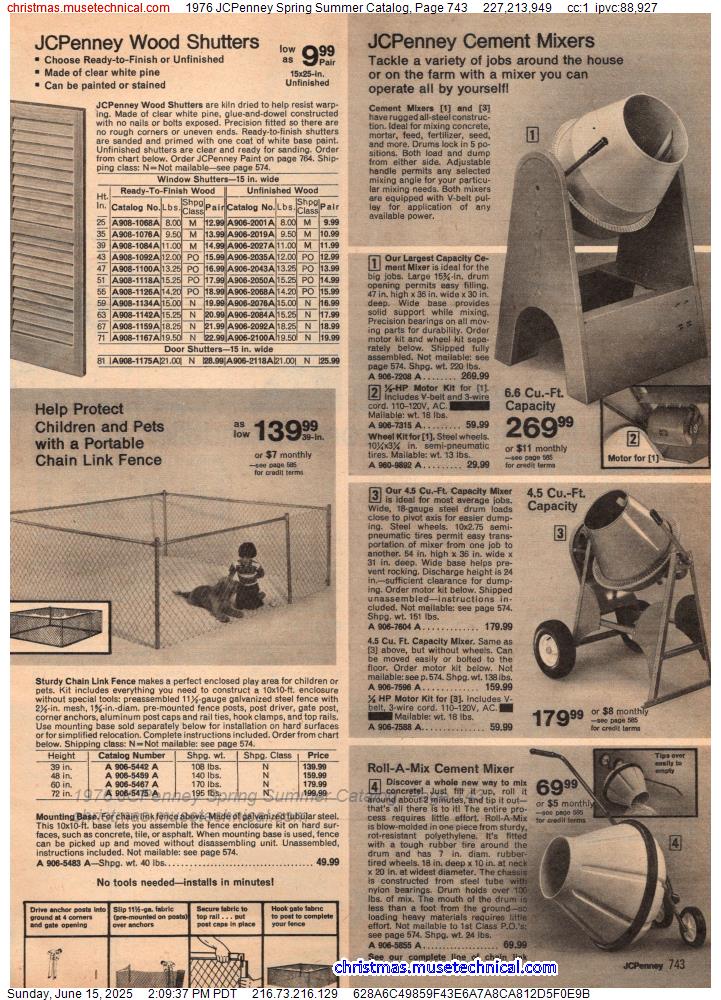 1976 JCPenney Spring Summer Catalog, Page 743