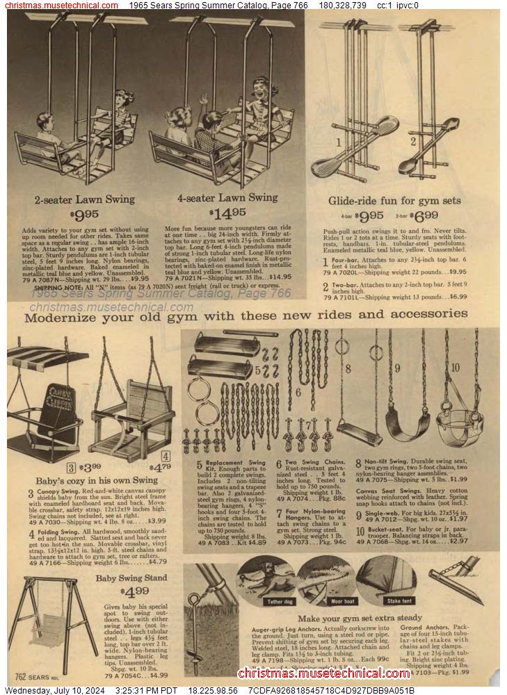 1965 Sears Spring Summer Catalog, Page 766