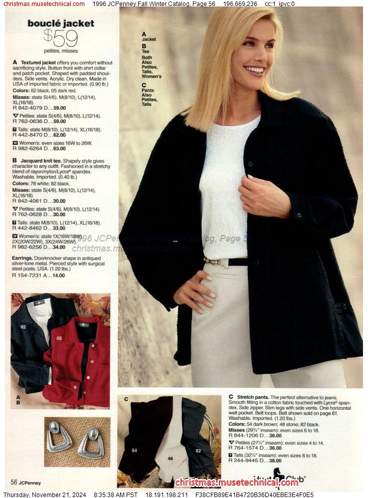 1996 JCPenney Fall Winter Catalog, Page 56