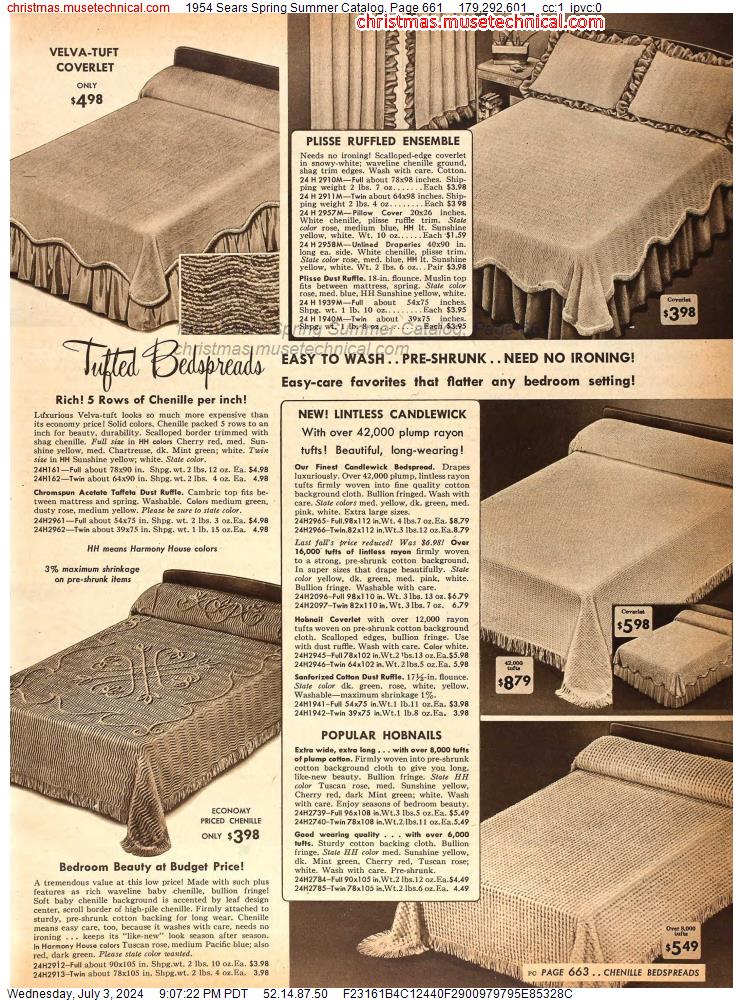 1954 Sears Spring Summer Catalog, Page 661