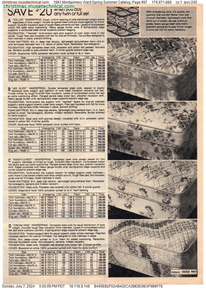1981 Montgomery Ward Spring Summer Catalog, Page 997