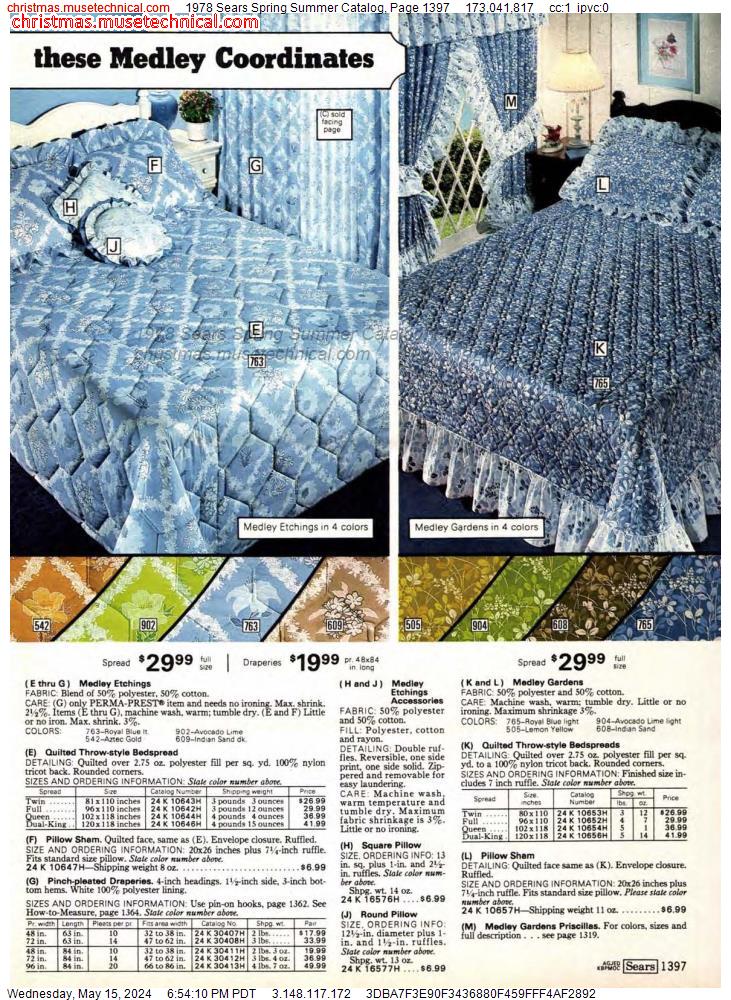 1978 Sears Spring Summer Catalog, Page 1397
