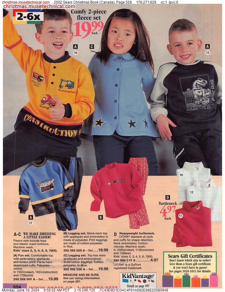 2002 Sears Christmas Book (Canada), Page 528